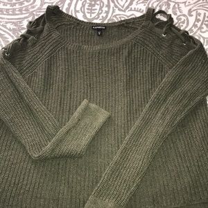 Express cross sleave sweater